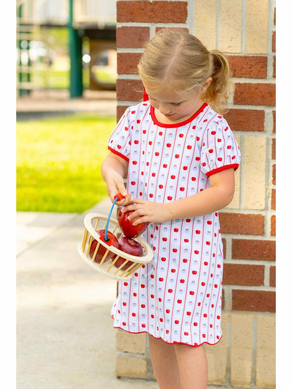 Apple Print Dress