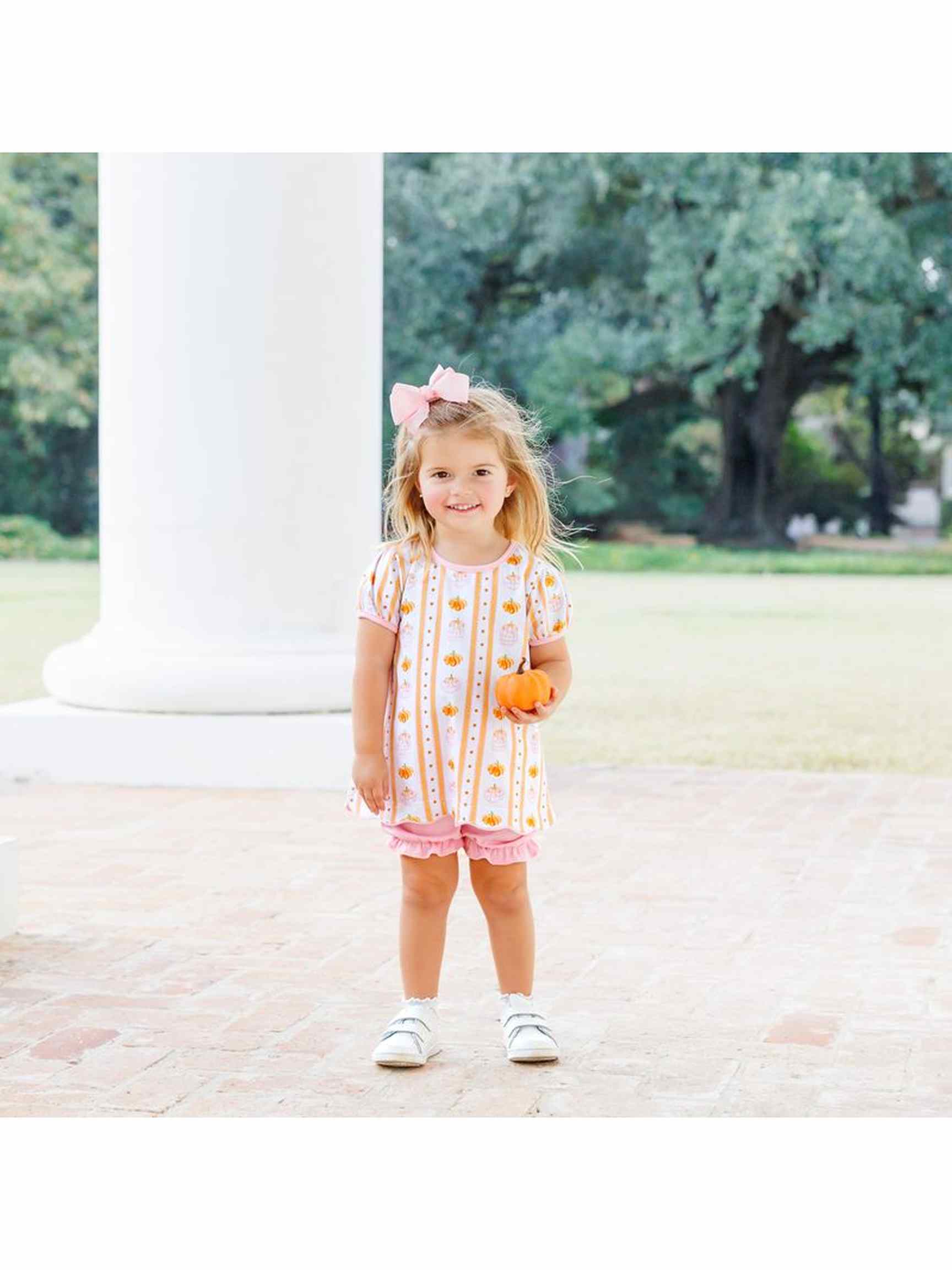 Pumpkin Patch Scalloped Bloomer Set