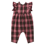 Baby Girls Jennifer Jumper - Burgundy Tartan