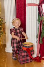Baby Girls Jennifer Jumper - Burgundy Tartan