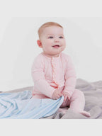 Pink Dogwood Ruffle Modal Magnetic Footie