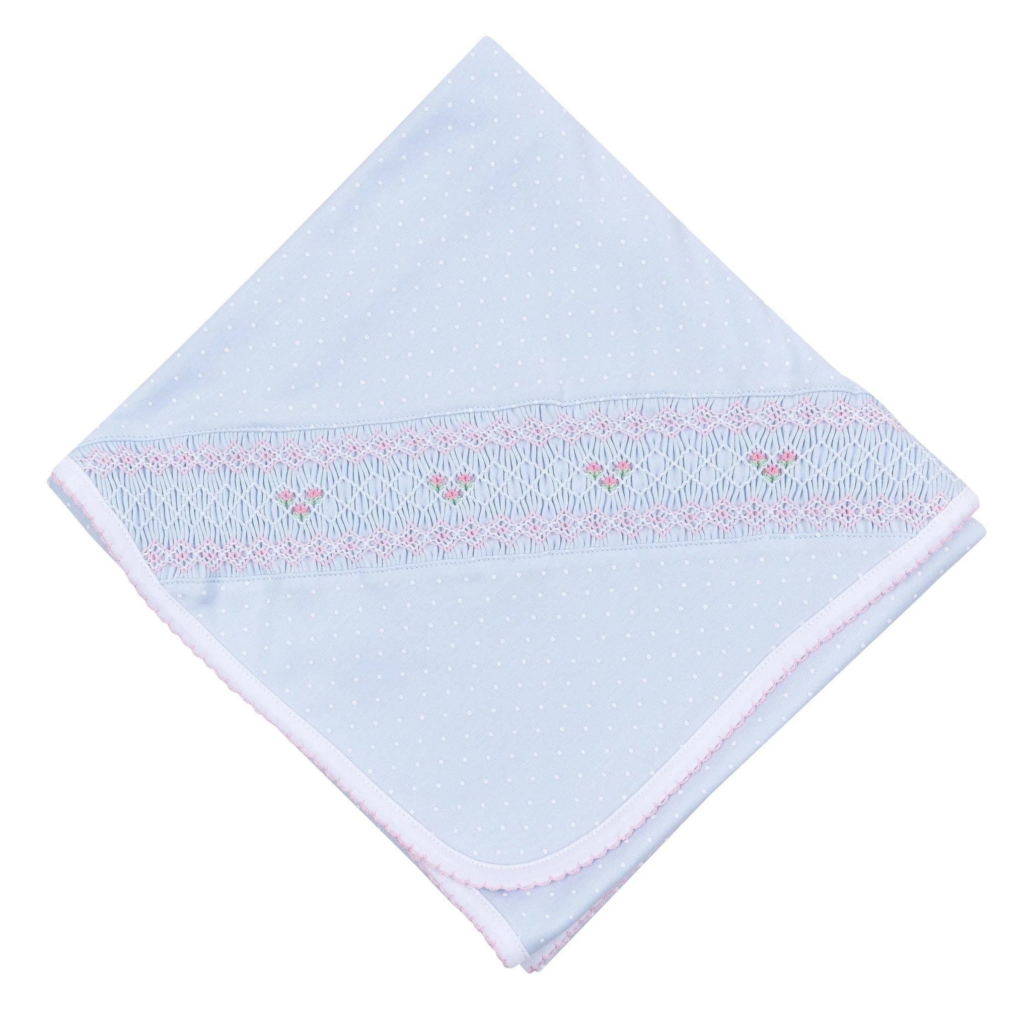 Piper's Classics Smocked Receiving Blanket