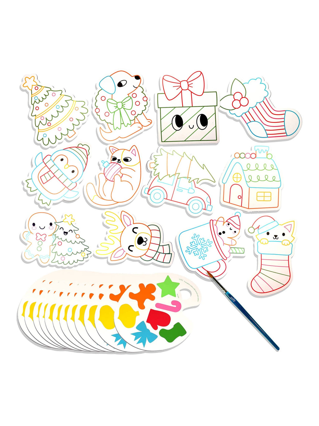 Playful Painters Easy Watercolor Painting Kit - Merry & Bright