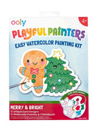 Playful Painters Easy Watercolor Painting Kit - Merry & Bright
