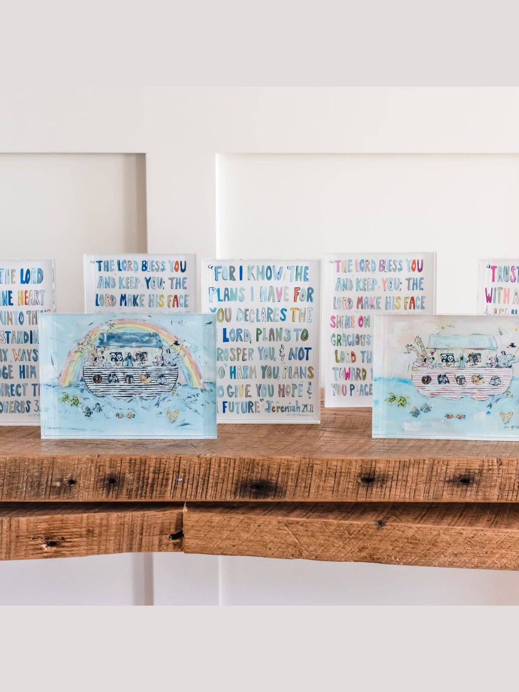 "Proverbs 3: 5-6" acrylic shelfie