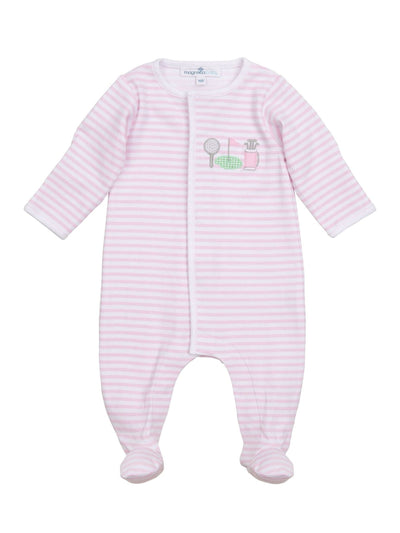Putting Green Applique Zippered Footie