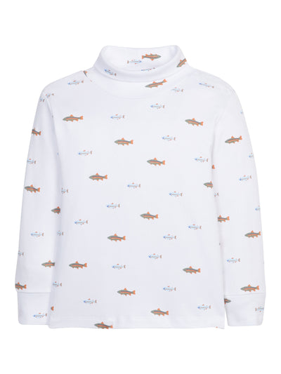 PRE-ORDER Printed Turtleneck- Fish