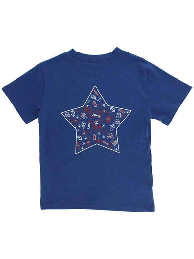 PRE-ORDER Logo Tee- Star on Navy