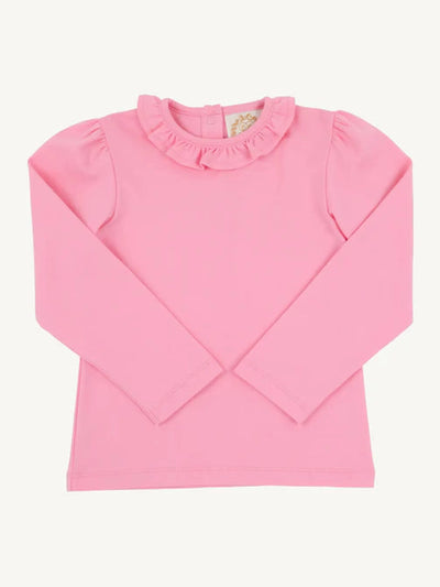 Reece Ruffle Top- Hamptons Hot Pink