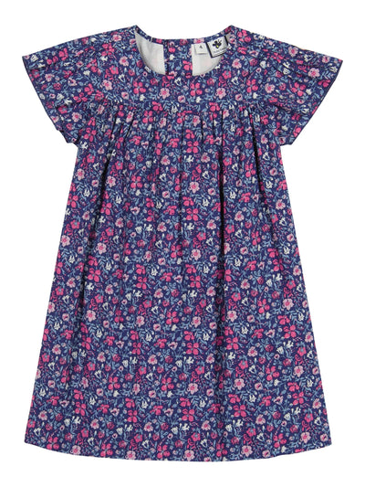 Olivia Dress - Pink & Navy Floral