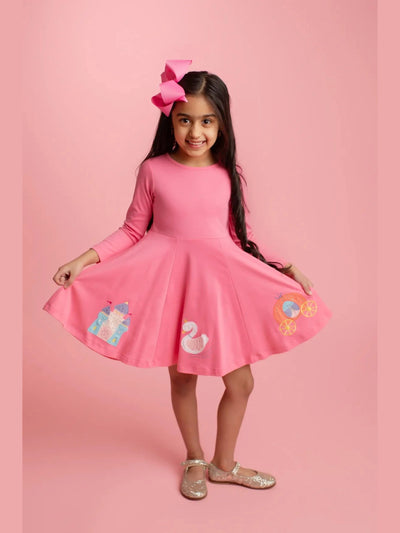 Fairytale Story Dress - Pink Lemonade