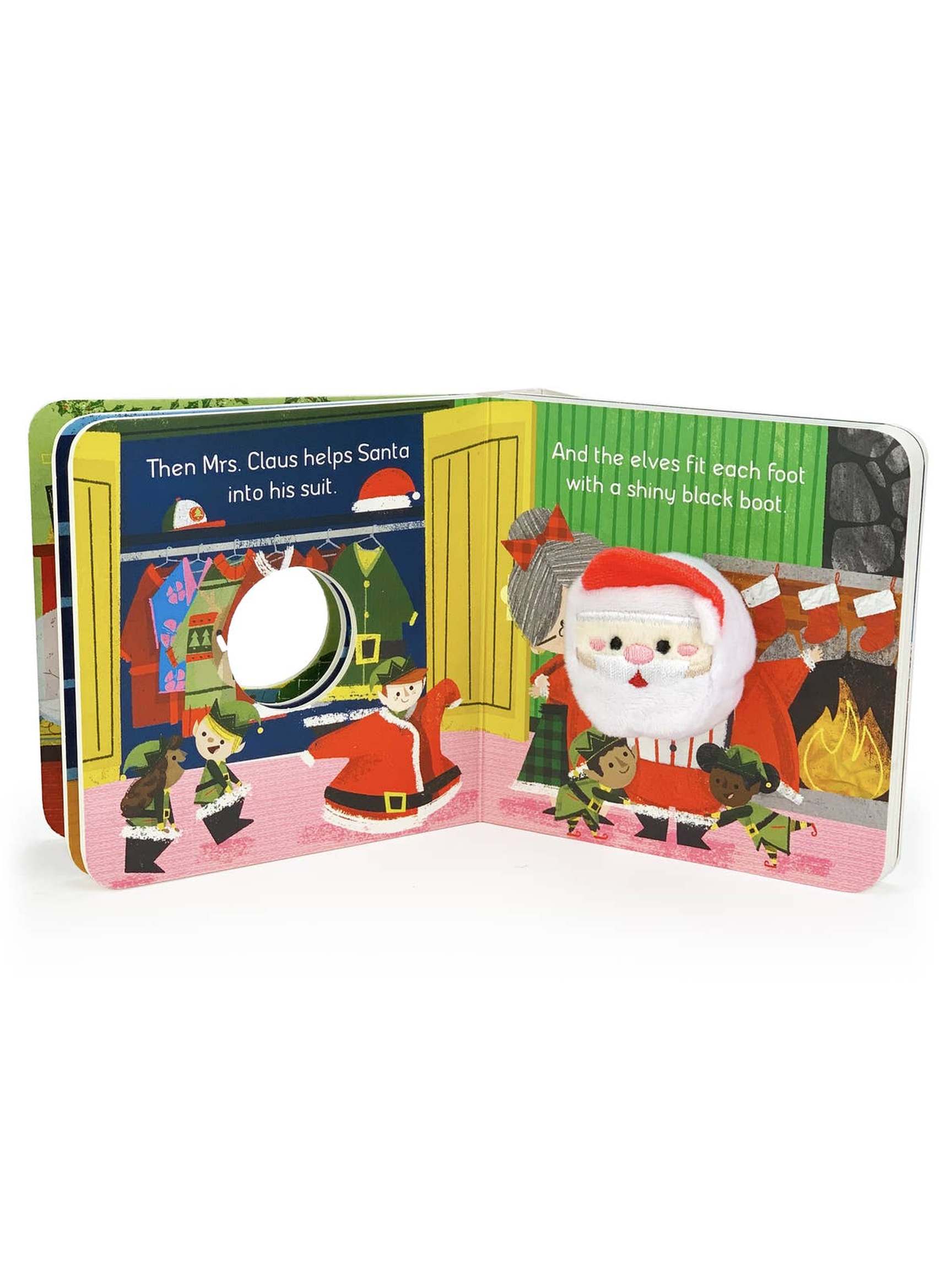 Santa's Big Day Christmas Finger Puppet Book