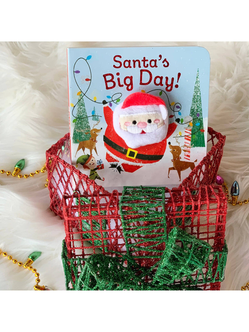 Santa's Big Day Christmas Finger Puppet Book