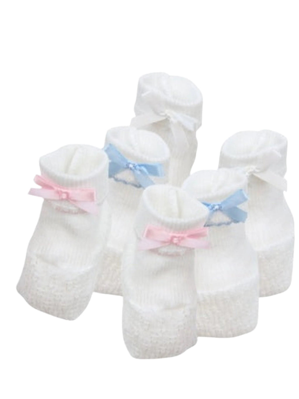 Paty White Booties w/Trim