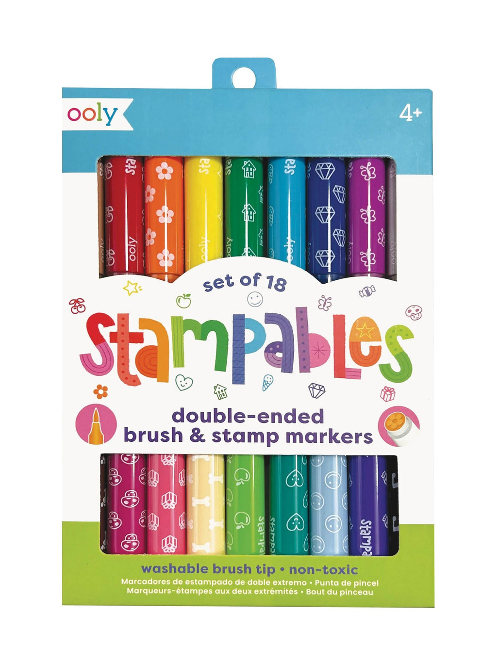 Stampables Double-Ended Brush & Stamp Markers
