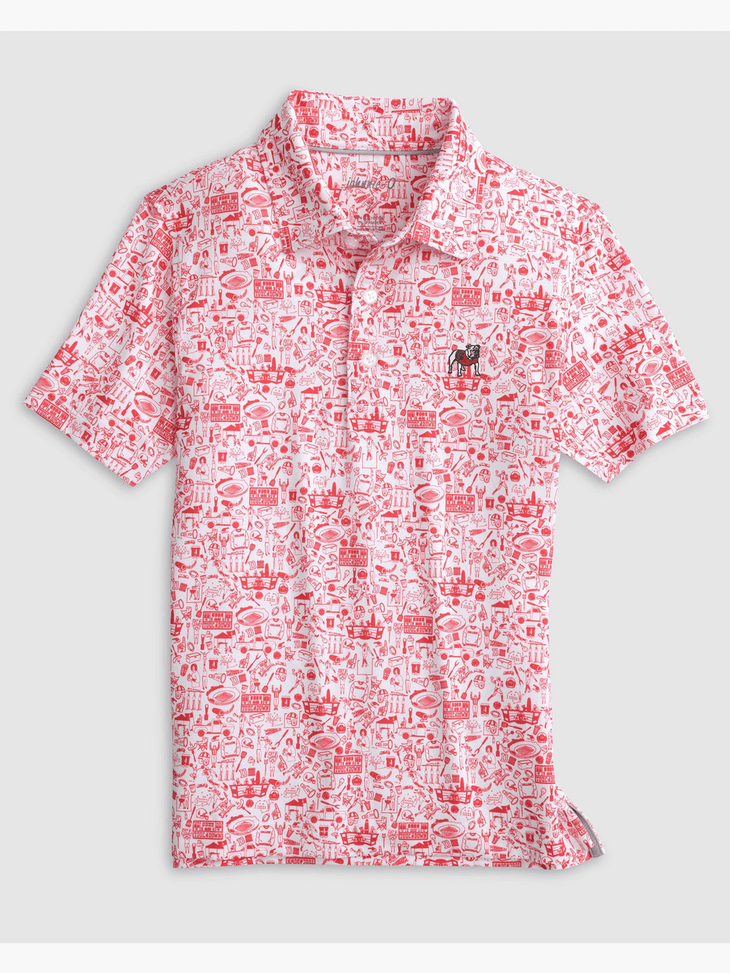 Georgia Tailgater Jr. Printed Jersey Performance Polo - Standard Logo