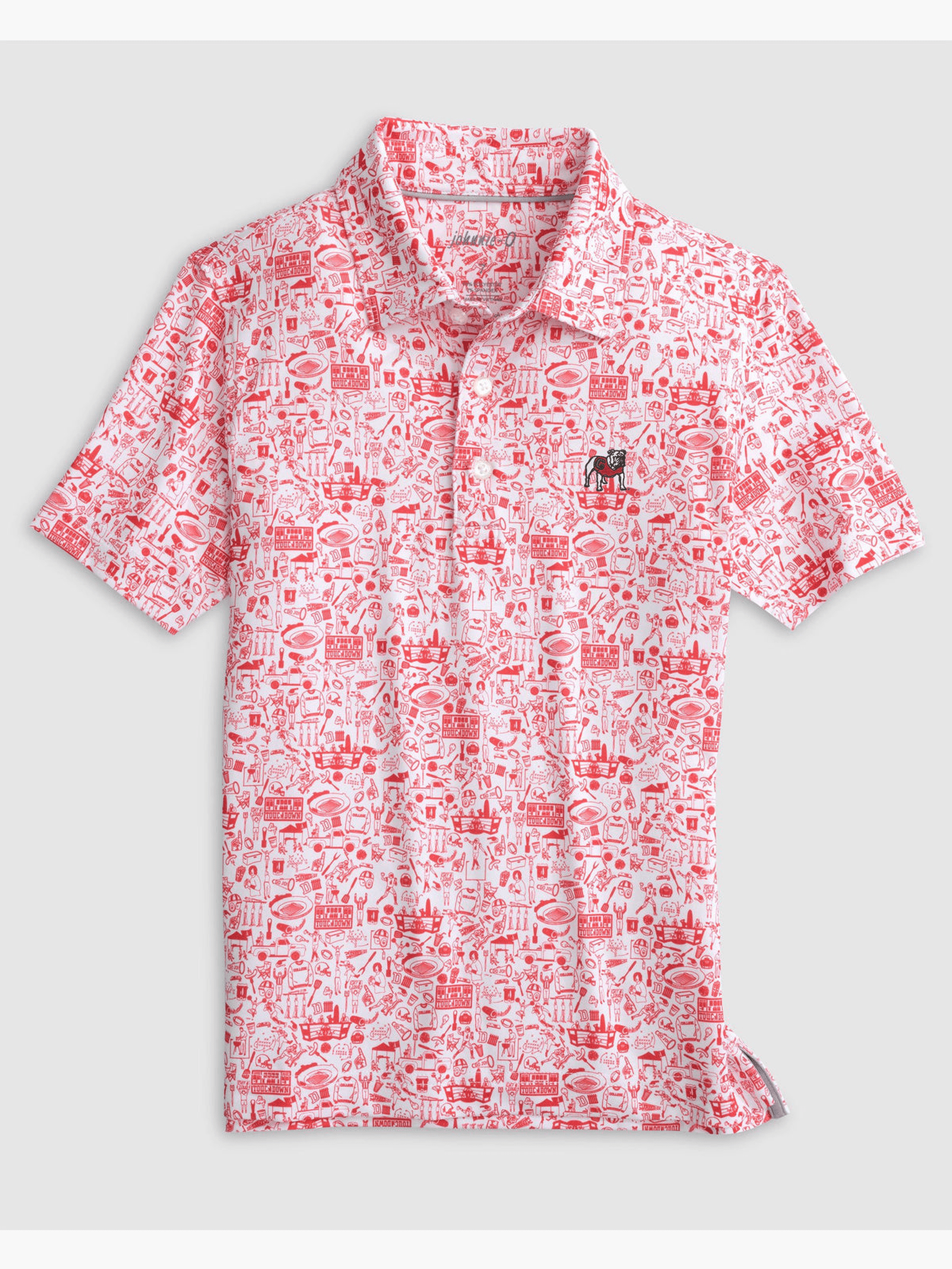 Georgia Tailgater Jr. Printed Jersey Performance Polo - Standard Logo