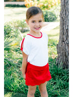 Twist Shirt with Red