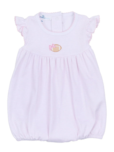 Touchdown Cutie Embroidered Bubble - Pink