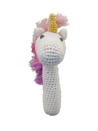 Unicorn Crochet Baby Rattle