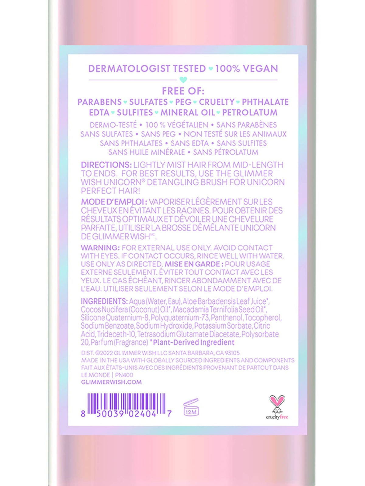 Unicorn Hair Detangling Mist