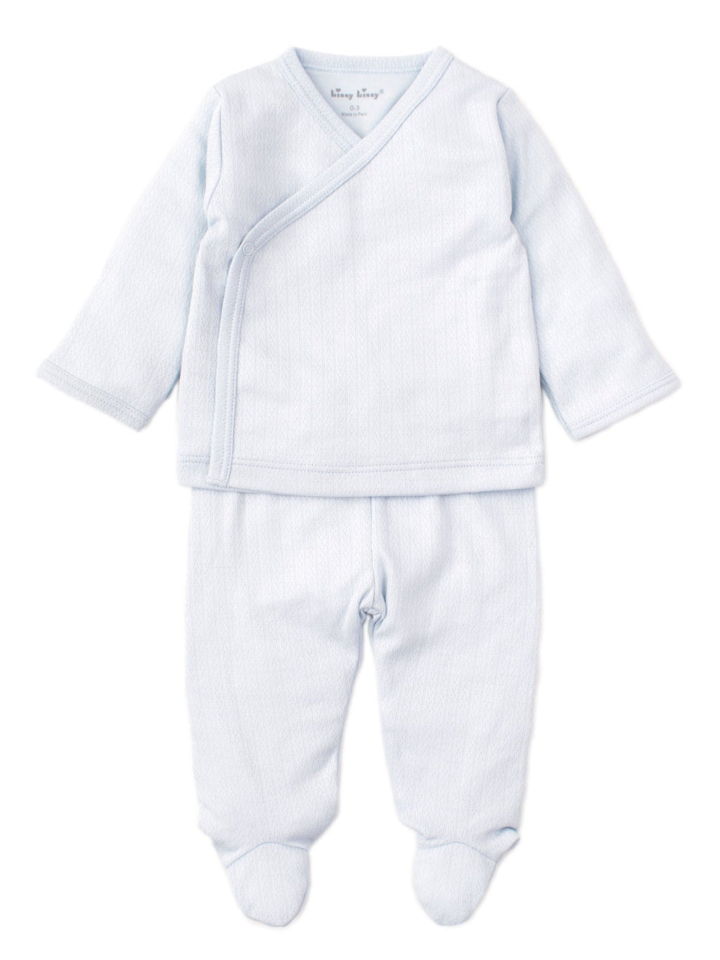 Kissy Cross Tee Pointelle Pant Set - Posh Tots Children's Boutique