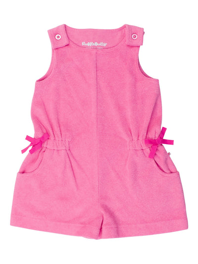 Terry Cover-up Romper - Pink