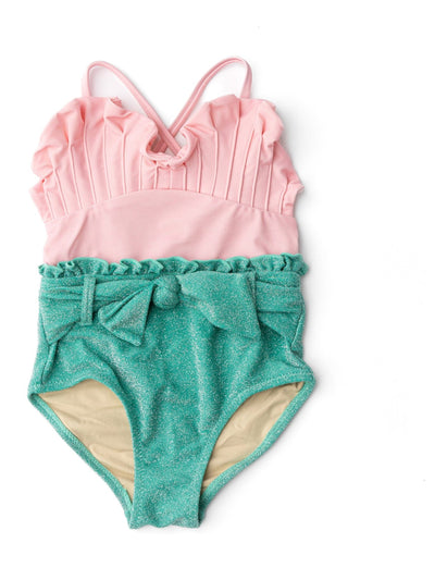 Pink & Green Mermaid Swimsuit