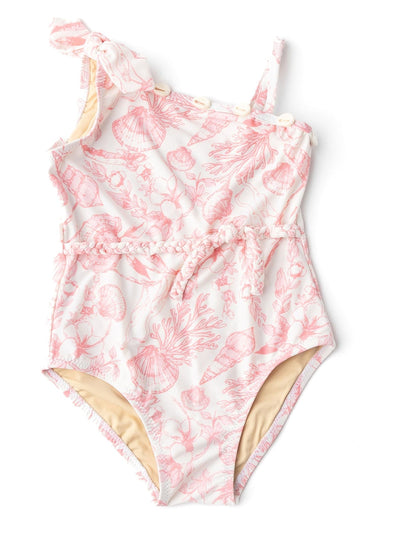 Seaside Toile One Piece Swimsuit