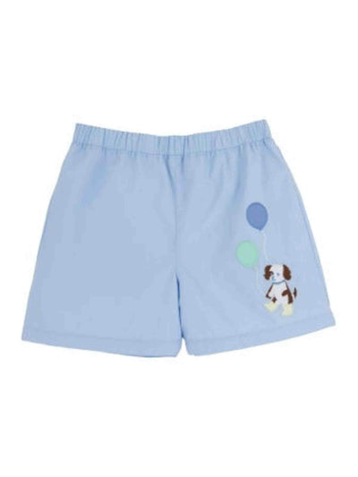 Shelton Shorts- Beale Street Blue/ Dog Applique