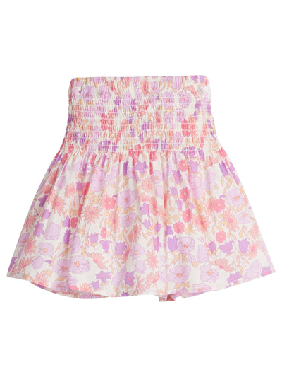 Shirred Circle Skort - Lisle Lavender Floral