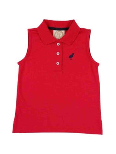 Sleeveless Anna Price Polo- Richmond Red