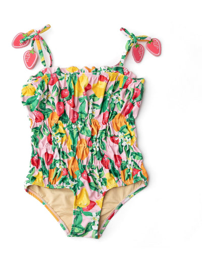 Fruit Punch Smocked One Piece Swimsuit