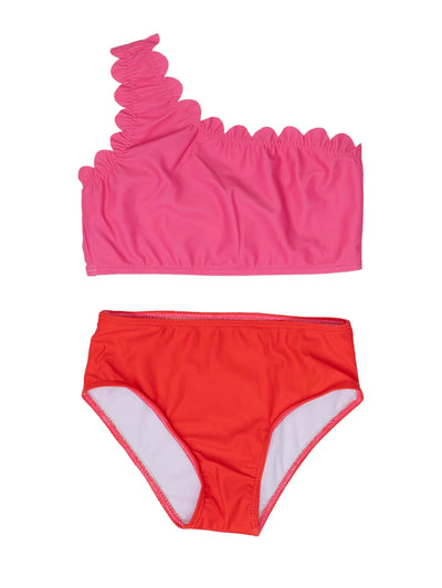 Bahama Swimsuit - Pink & Red Colorblock