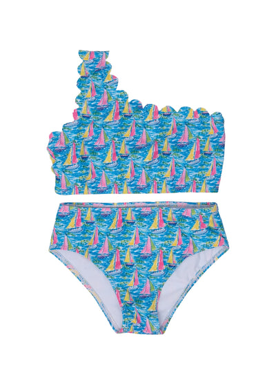 Bahama Swimsuit - Preppy Sailboat