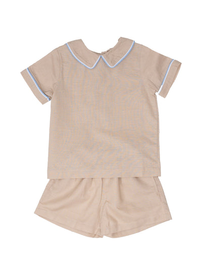 John Shorts Set - Ecru Linen