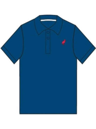 Prim & Proper Polo- Wood Boat Blue