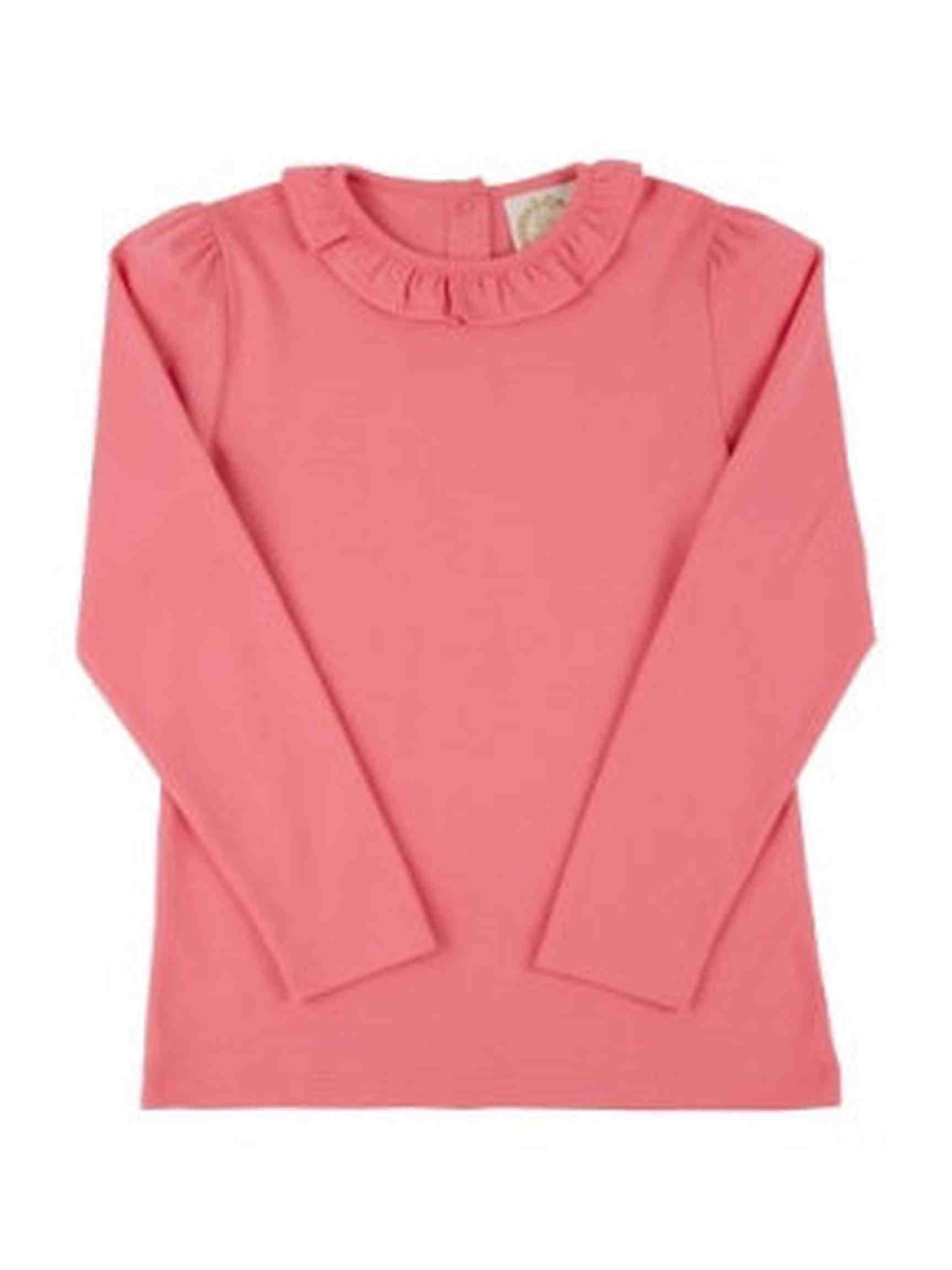 Reece Ruffle Top- Parrot Cay Coral