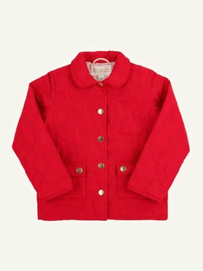 Kendall Quilted Coat- Richmond Red Bows