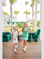 Annie Apron Dress - Gibson Island Green