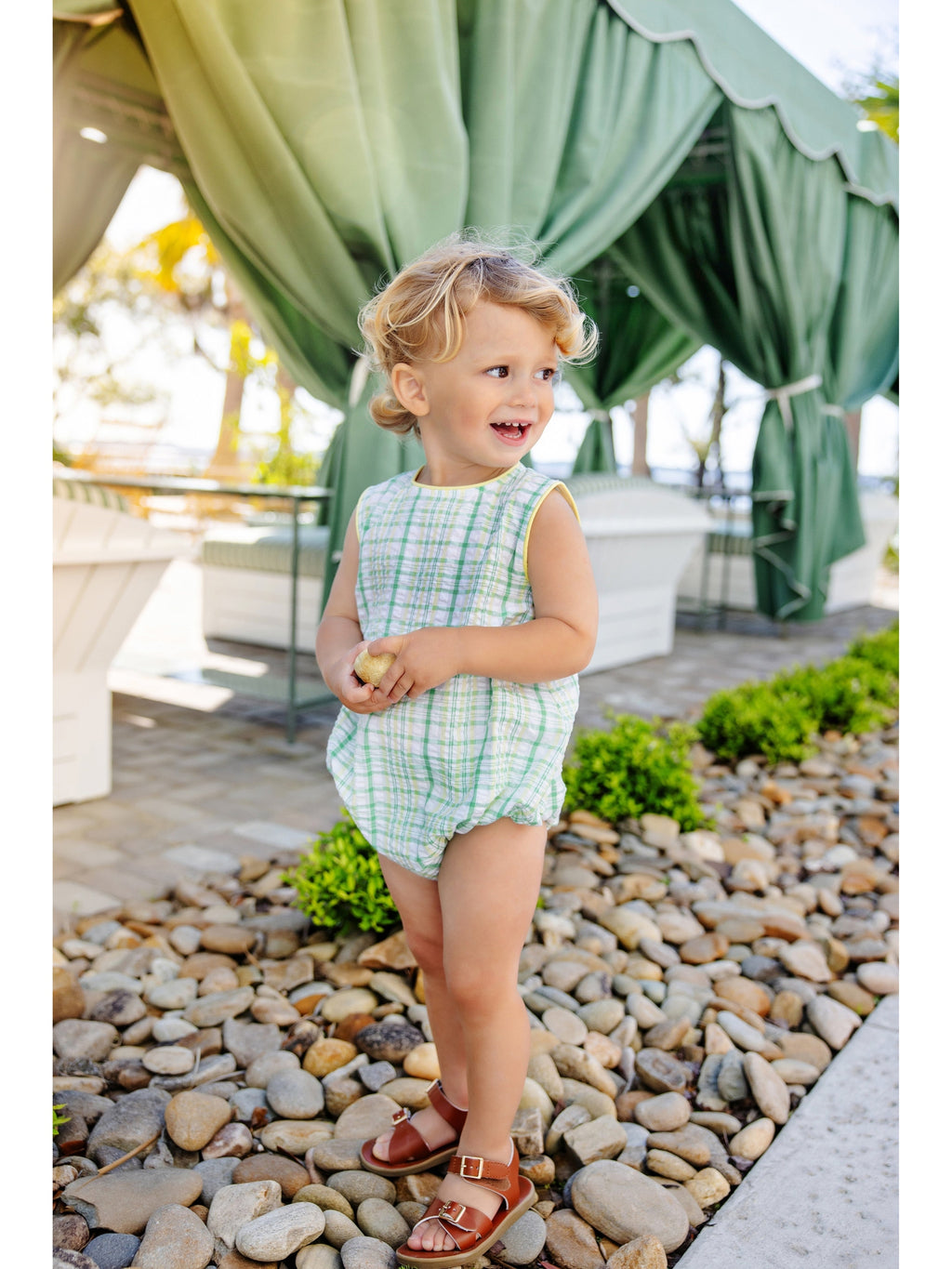 Benjamin Bubble - Gibson Island Green Plaid