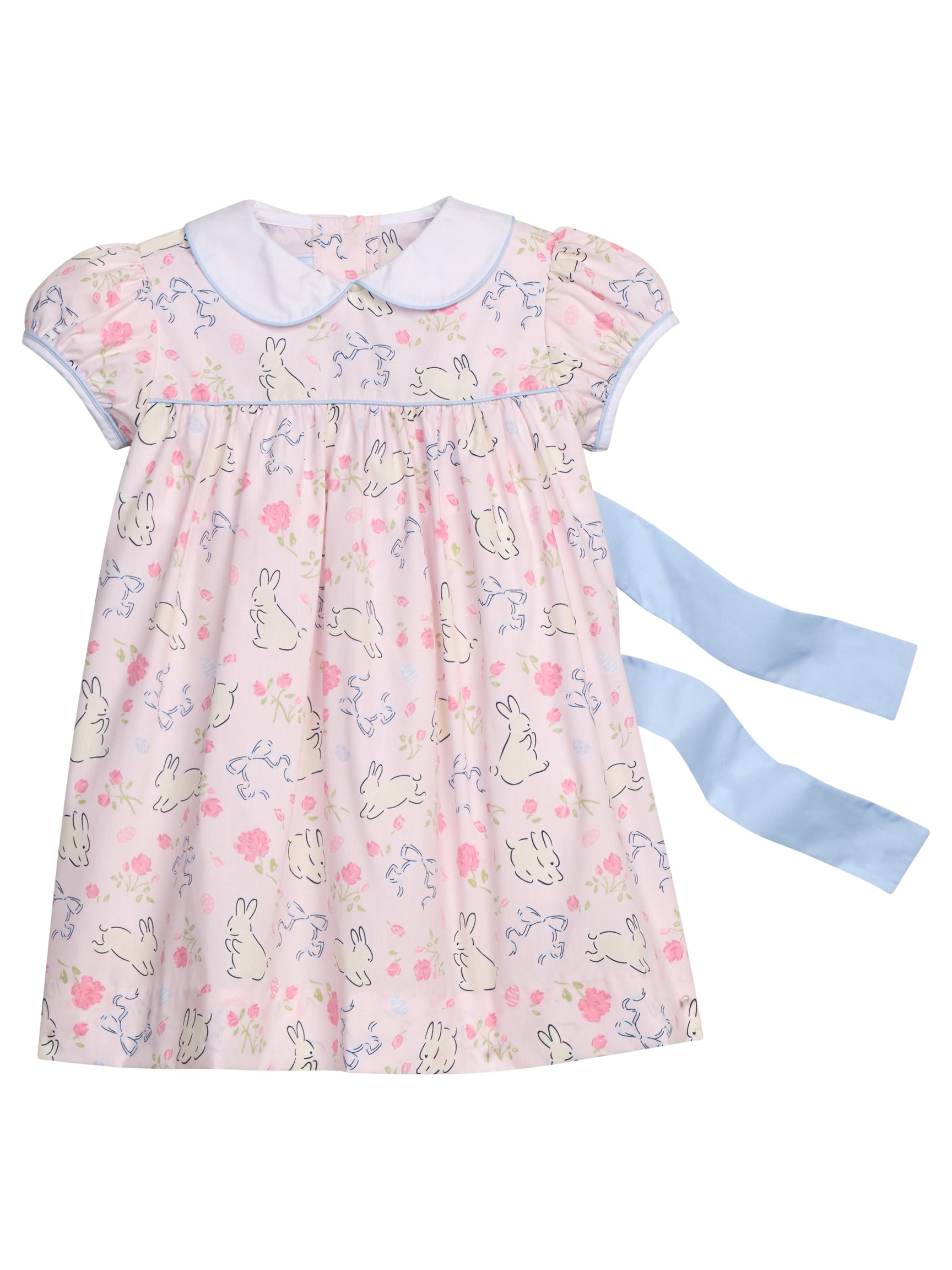 Short Sleeve Natalie Dress - Bunny Blooms