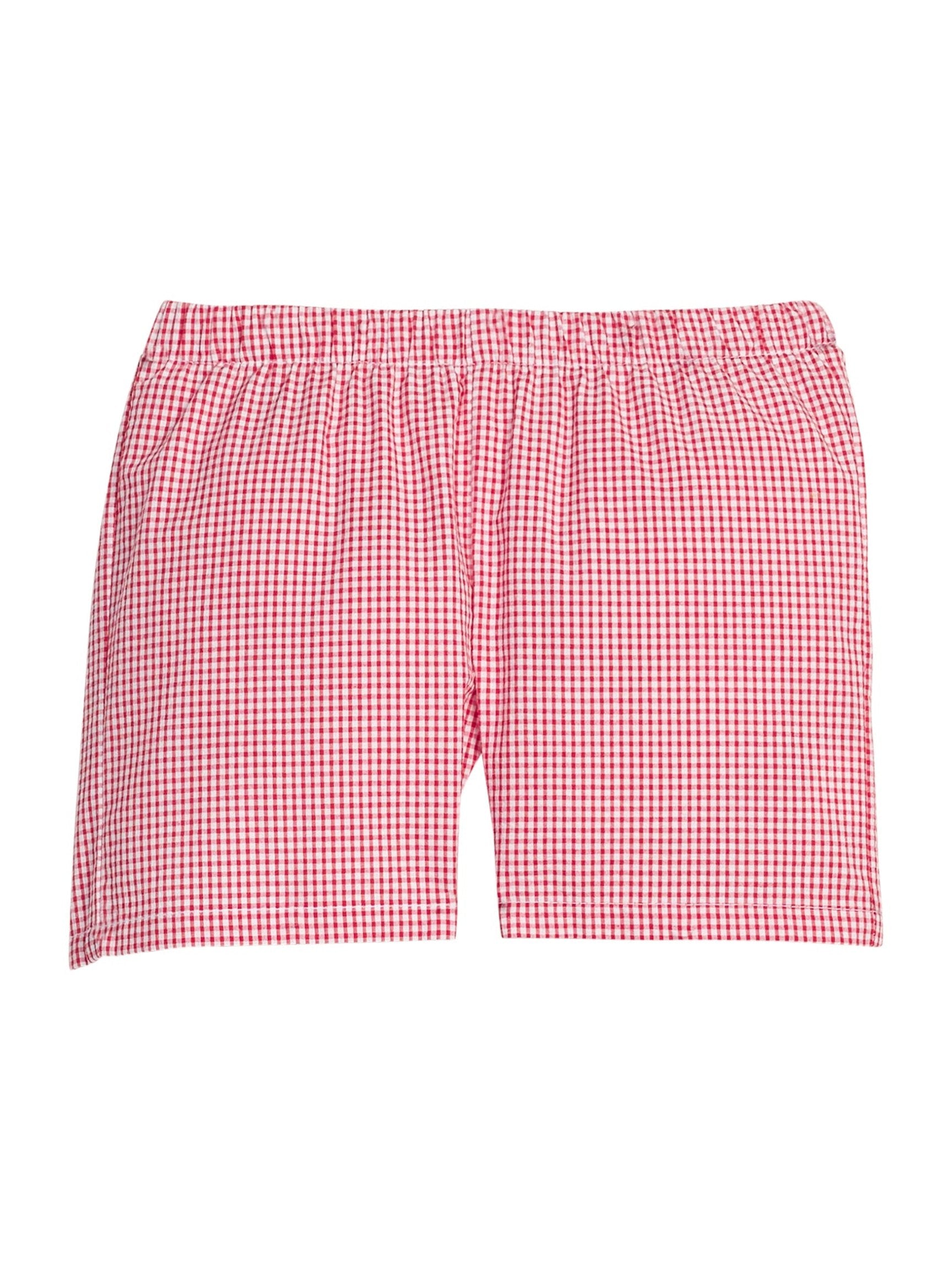 Basic Short - Red Seersucker Gingham