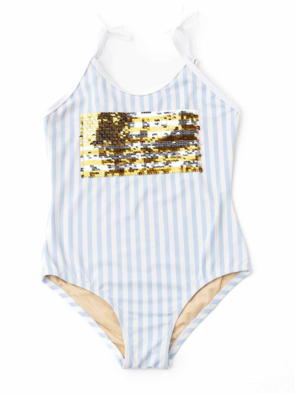 One Piece Sequins Swinsuit