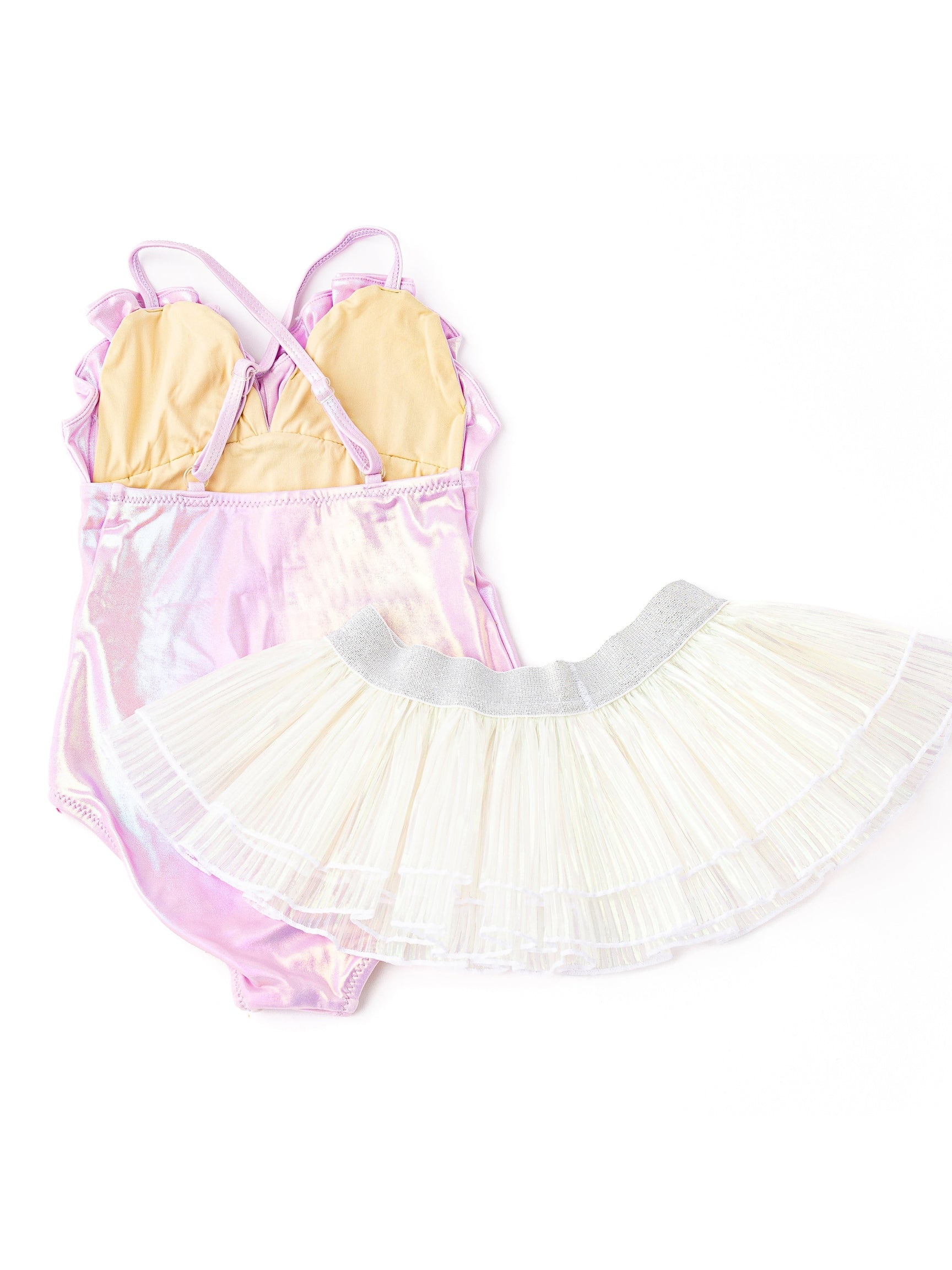 Metallic Mermaid & Skirt Swimsuit