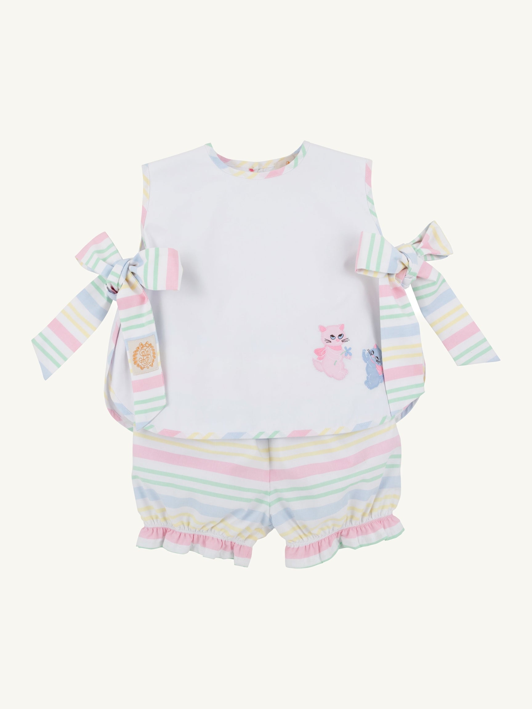 Talbott Tie Side - San Antonio Stripe Cats