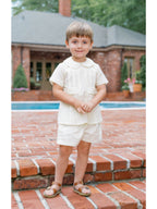 Andrew Short Set - Blessings Yellow Batiste - Posh Tots Children's Boutique