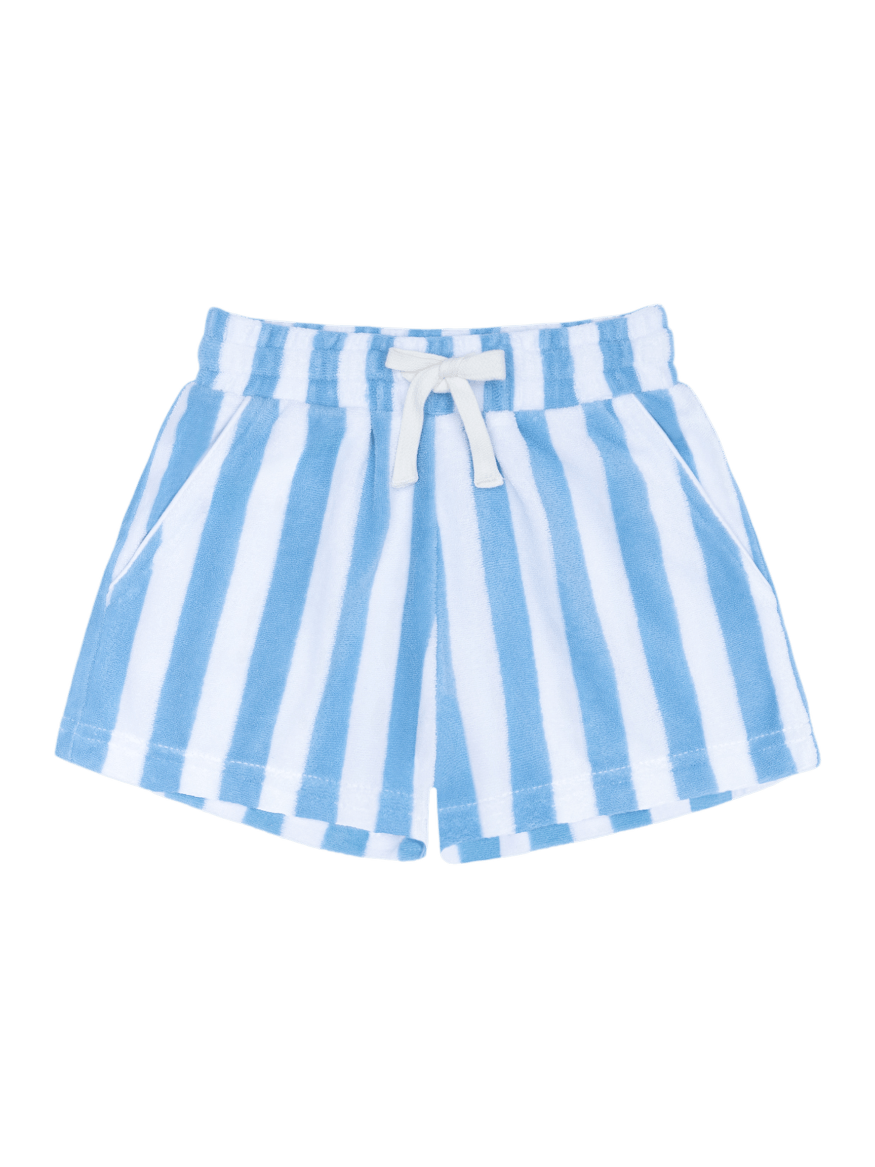 PRE-ORDER Bay Stripe French Terry Shorts - Posh Tots Children's Boutique
