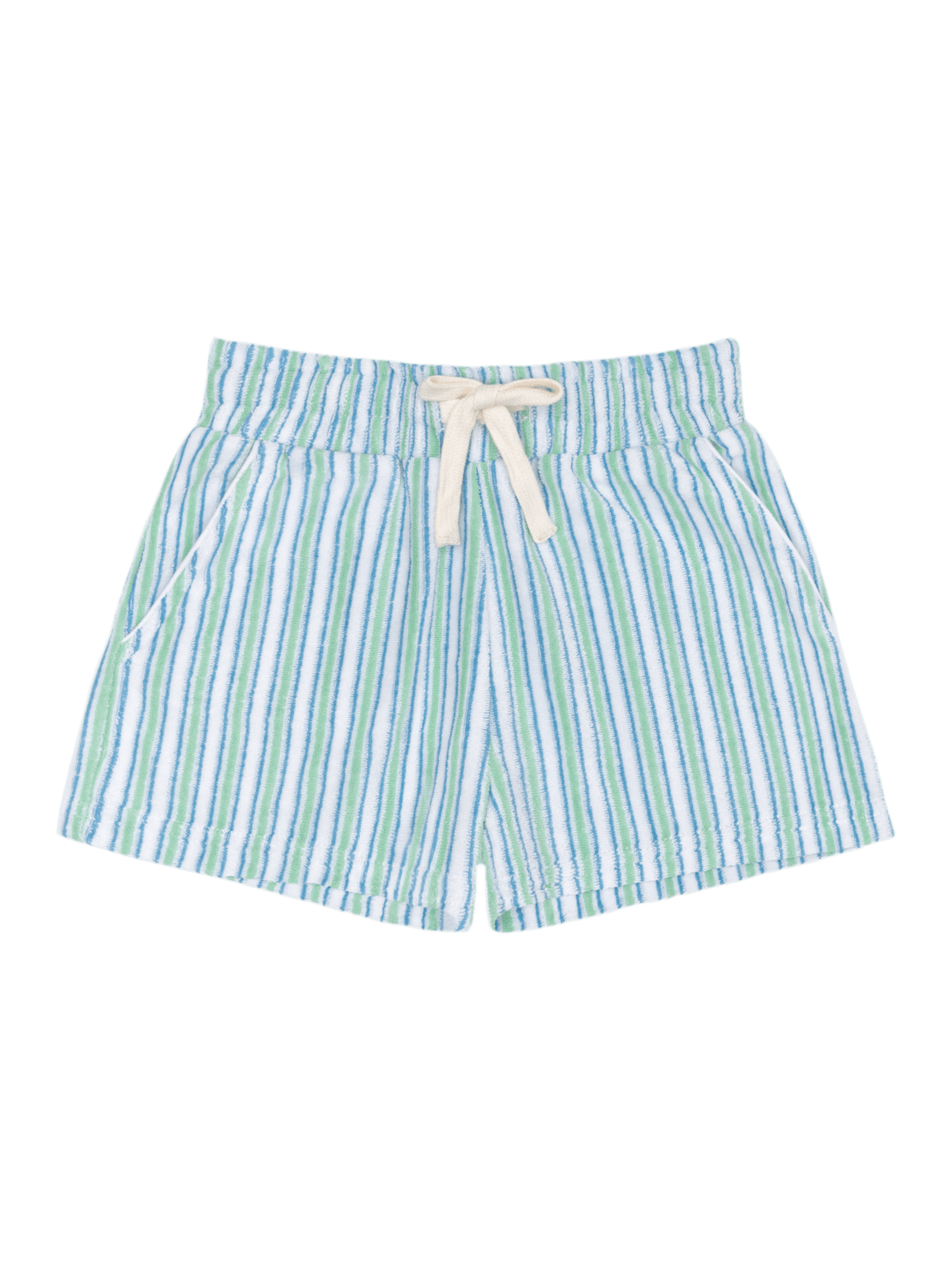 PRE-ORDER Tamarin Stripe French Terry Shorts - Posh Tots Children's Boutique