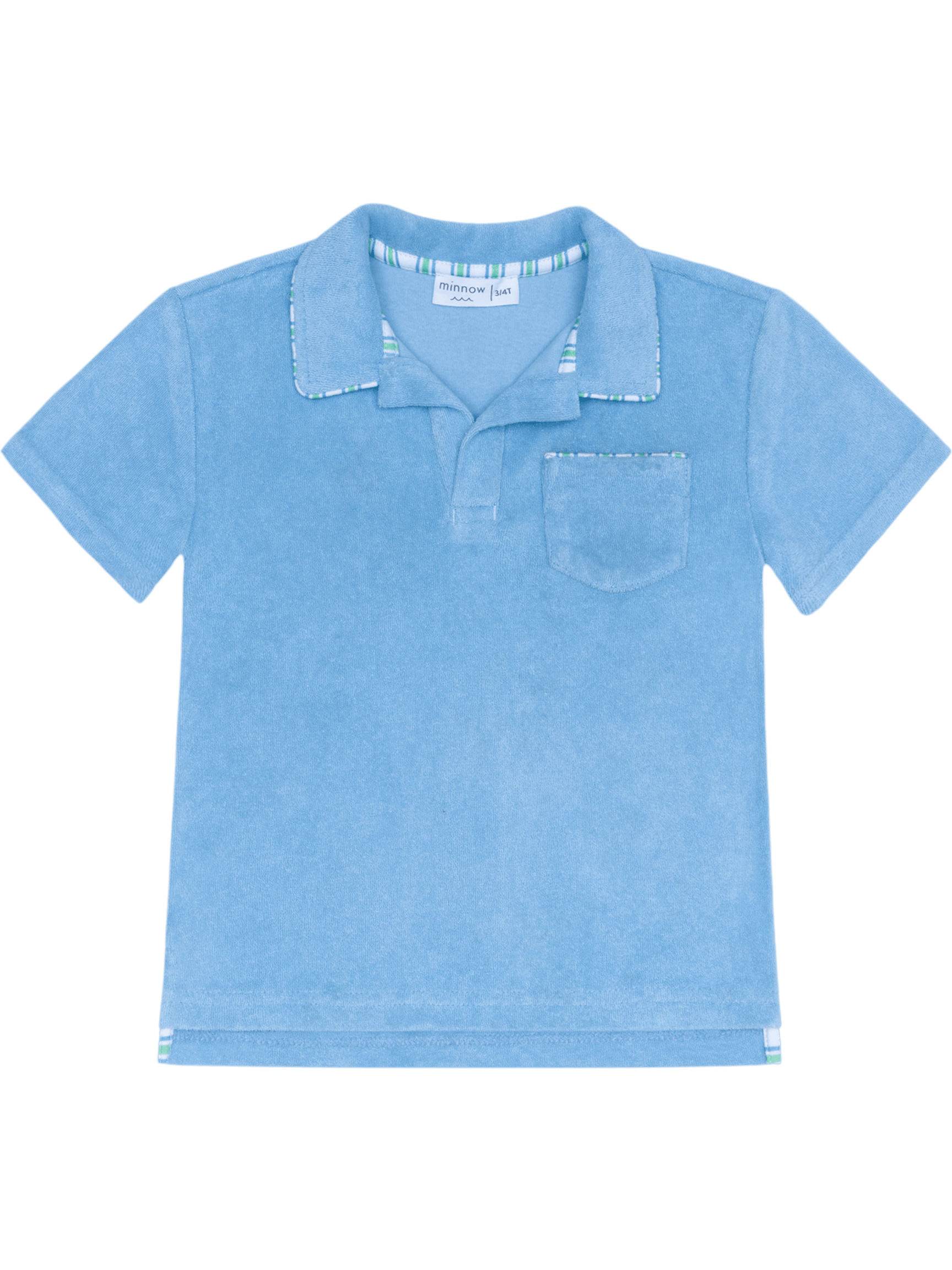 PRE-ORDER Le Marin Blue French Terry Polo - Posh Tots Children's Boutique